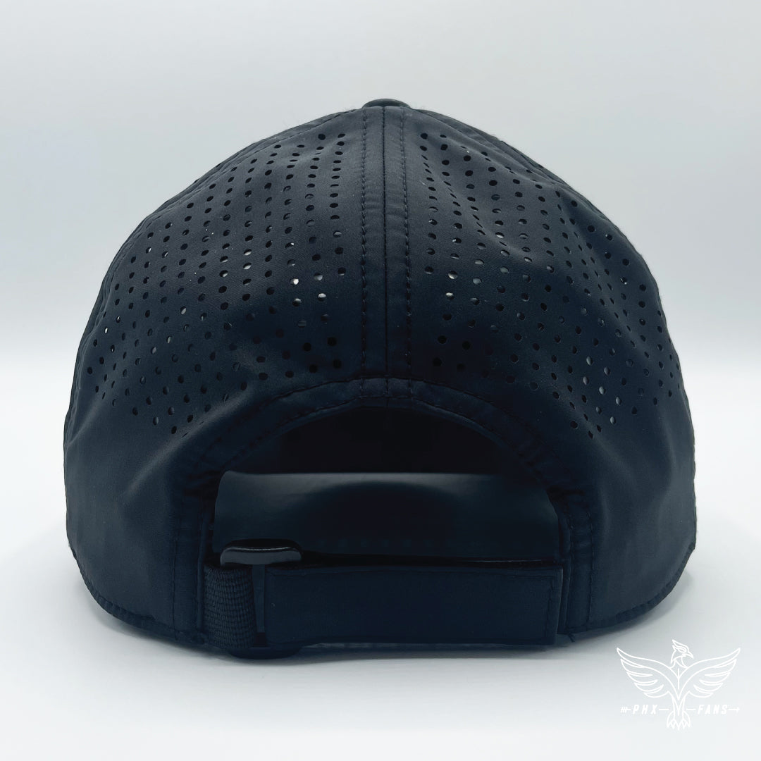 State of Hell maroon and gold Curved Performance hat