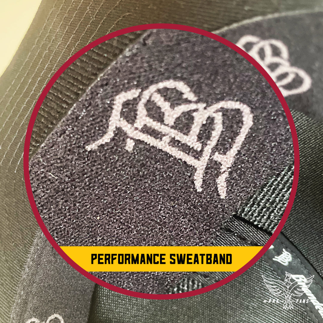 State of Hell maroon and gold Curved Performance hat
