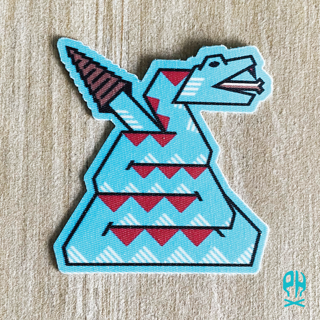 Kachina Snake fabric sticker