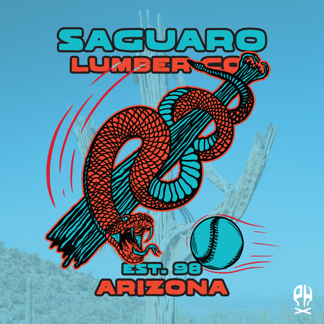 Saguaro Lumber Co. turquoise t-shirt