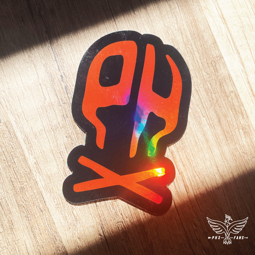 PHX Skull holographic sticker