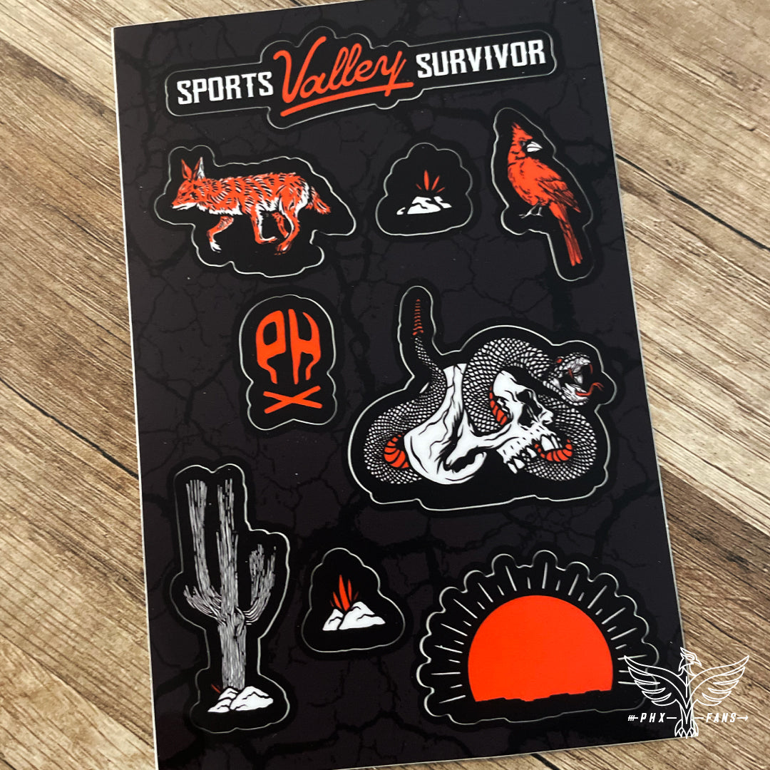 Can't Burn Me sticker sheet