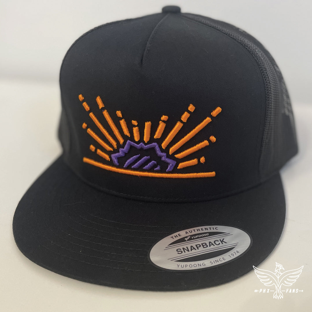 Valley Dreams purple and orange snapback