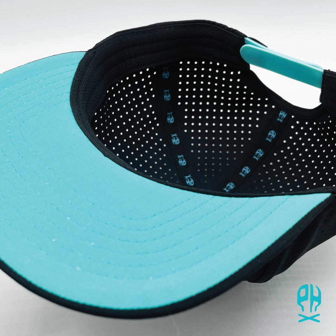 Kachina Snake Black Flat Performance hat