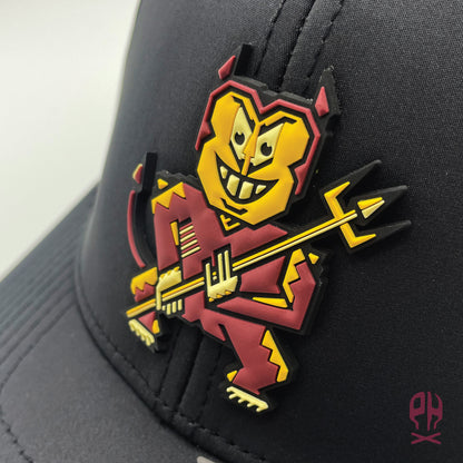 Kachina Diablo Black Curved Performance hat