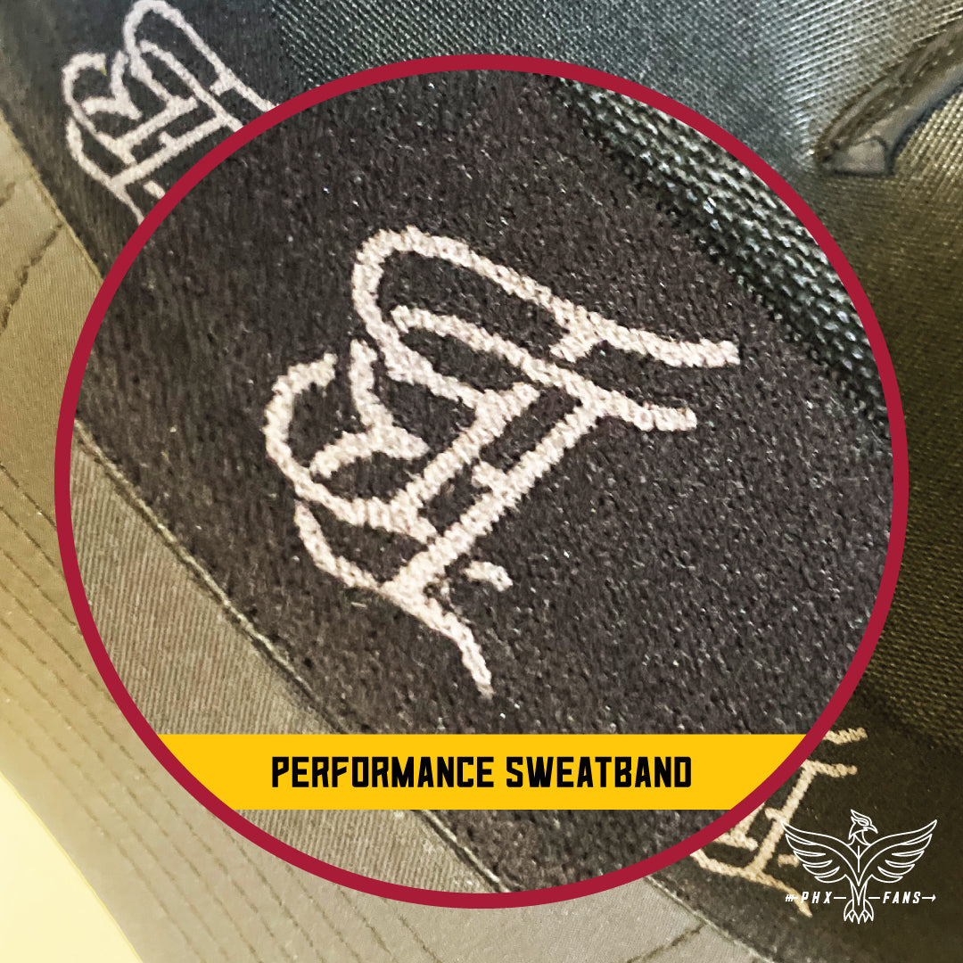 State of Hell maroon and gold Curved 5 Panel Rope Performance hat