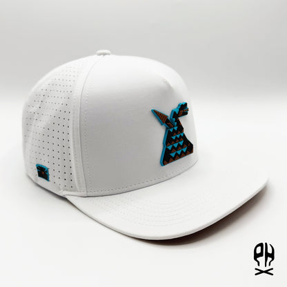 Nocturnal Snake 5-Panel White Performance hat