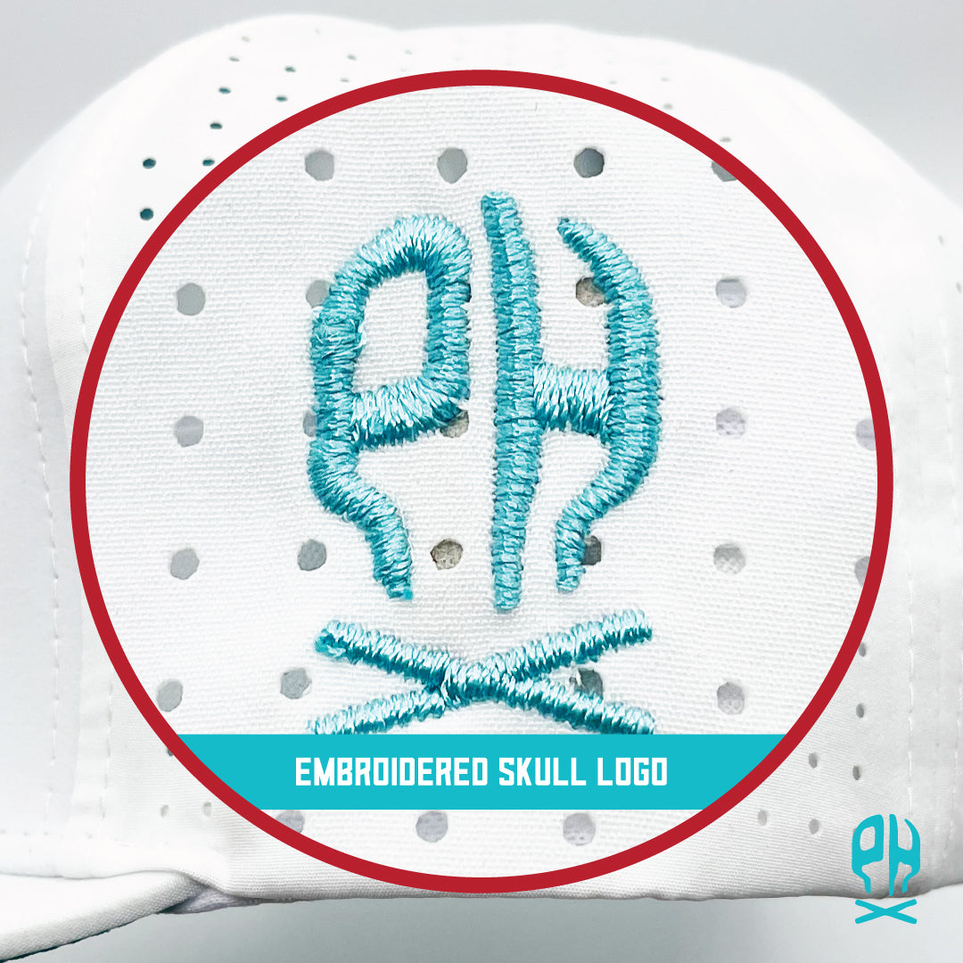 Kachina Snake White Curved Performance hat