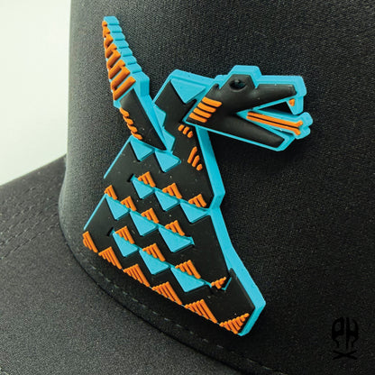 Nocturnal Snake 5-Panel Black Performance hat