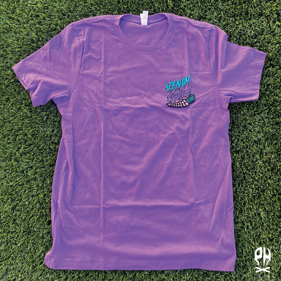 Venom Strike purple t-shirt