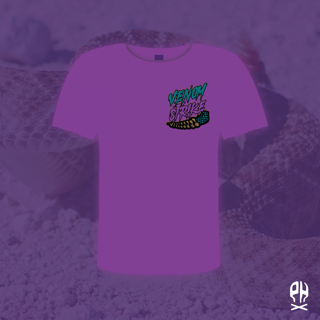 Venom Strike purple t-shirt