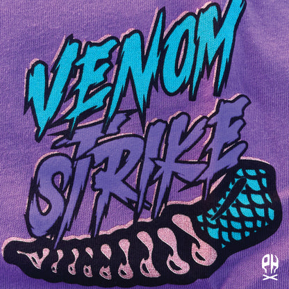 Venom Strike purple t-shirt