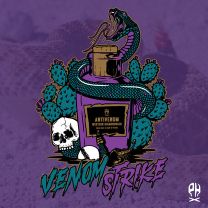 Venom Strike purple t-shirt