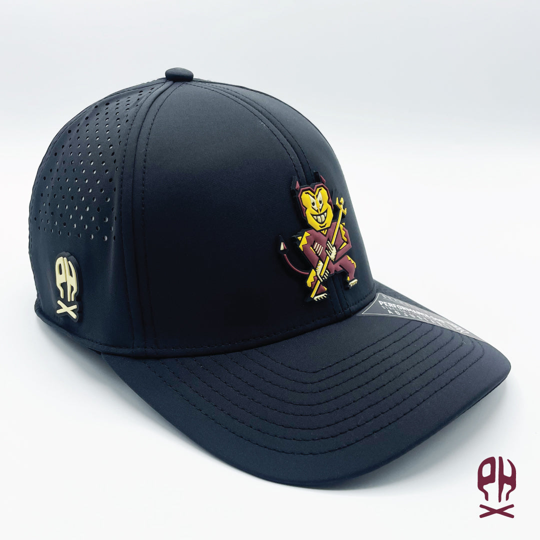 Kachina Diablo Black Curved Performance hat