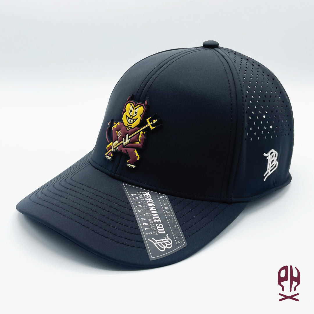 Kachina Diablo Black Curved Performance hat