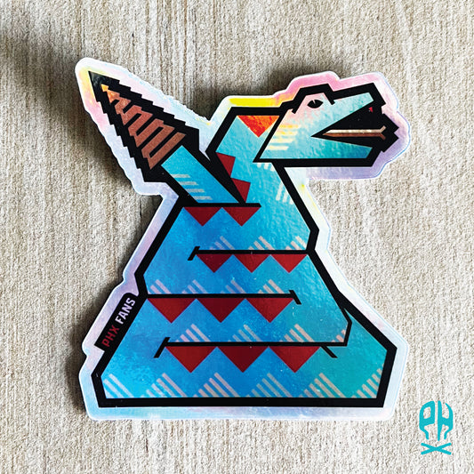 Kachina Snake holographic sticker