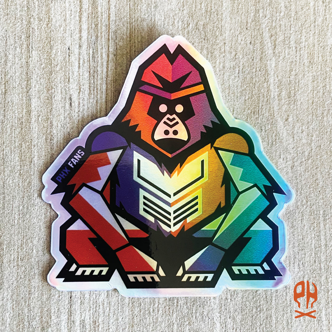 Kachina Ape holographic sticker