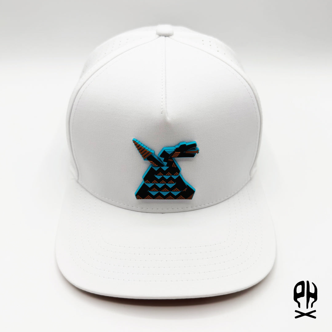 Nocturnal Snake 5-Panel White Performance hat