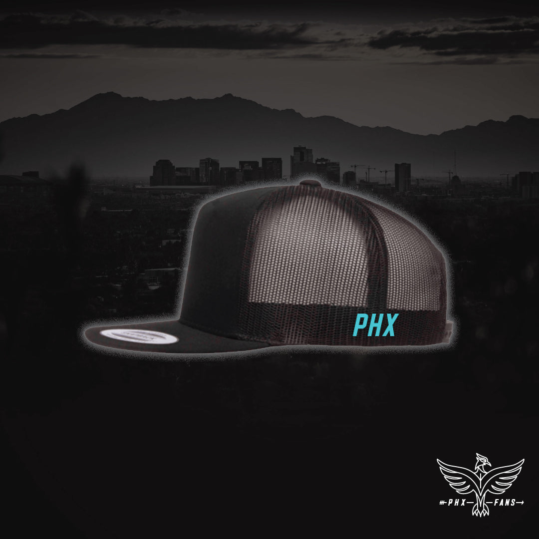 The PHX orange and teal snapback